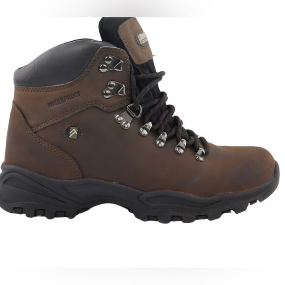 Alpine Design Shoes - Alpine Design Grand woman brown leather waterproof hiking boots 6.5